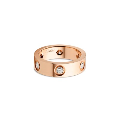 CARTIER LOVE RING, CLASSIC MODEL, 6 DIAMONDS B4097500